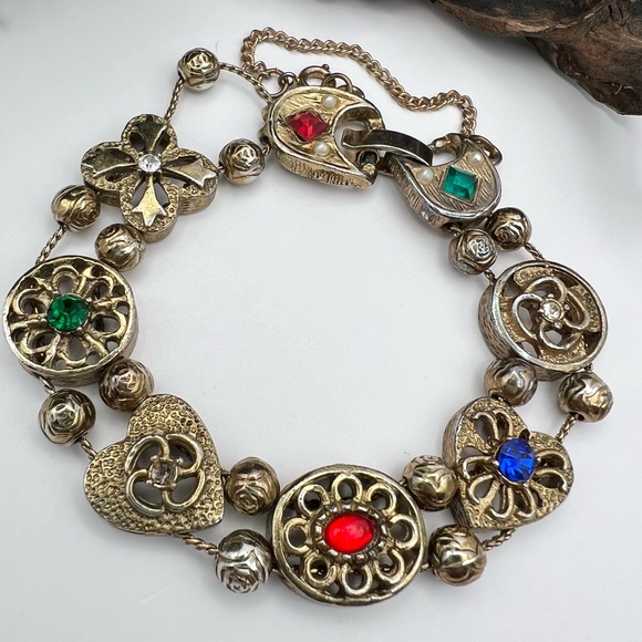 VINTAGE CRYSTAL BRACELET - Picture 7 of 7